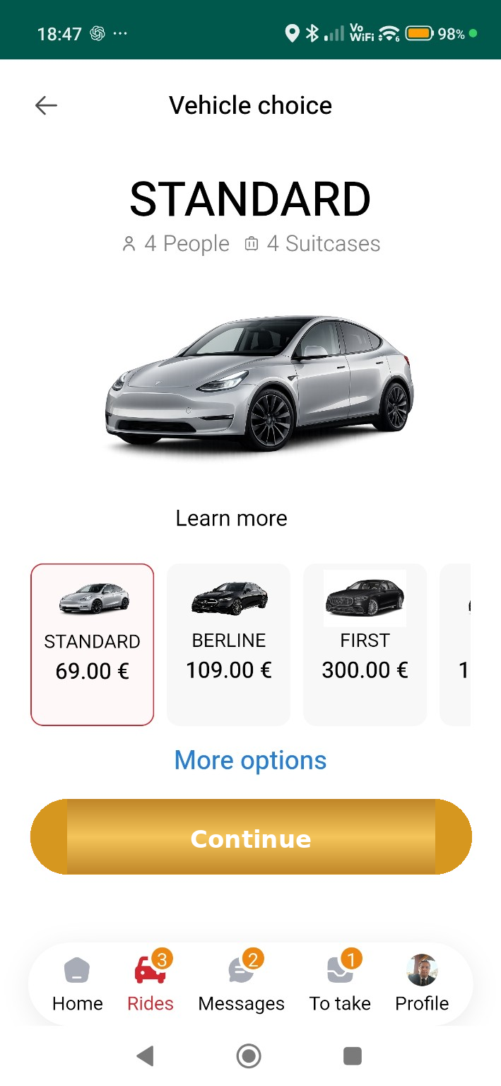 Application Transfert Provence pour réserver un chauffeur privé VTC à Marseille